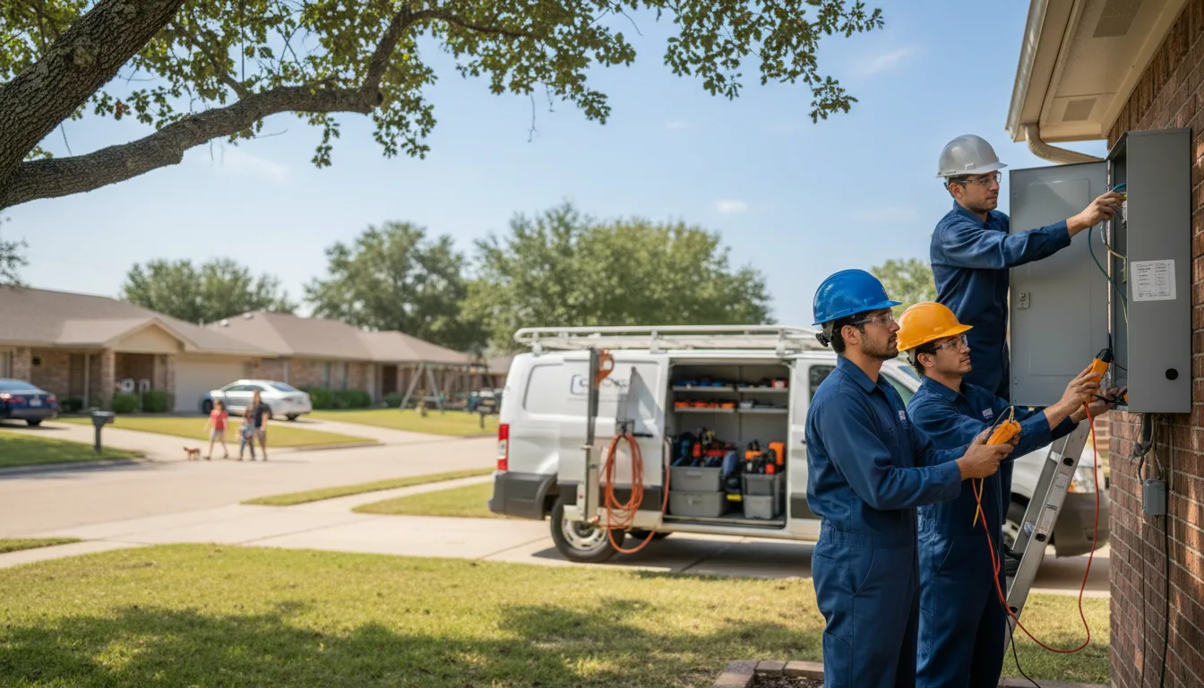 Certified electrician providing emergency electrical services in Gilbert, IA